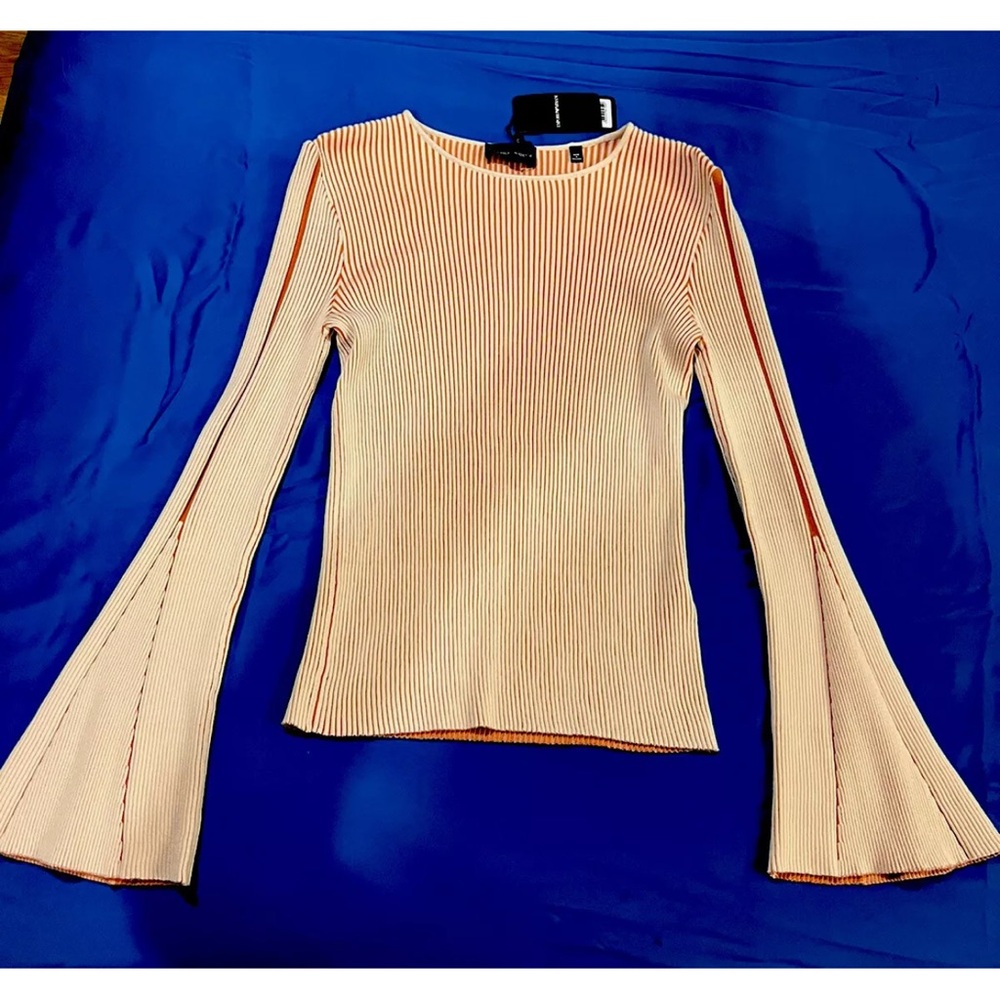 Emporio Armani women’s sweater peach white brand new Size 44